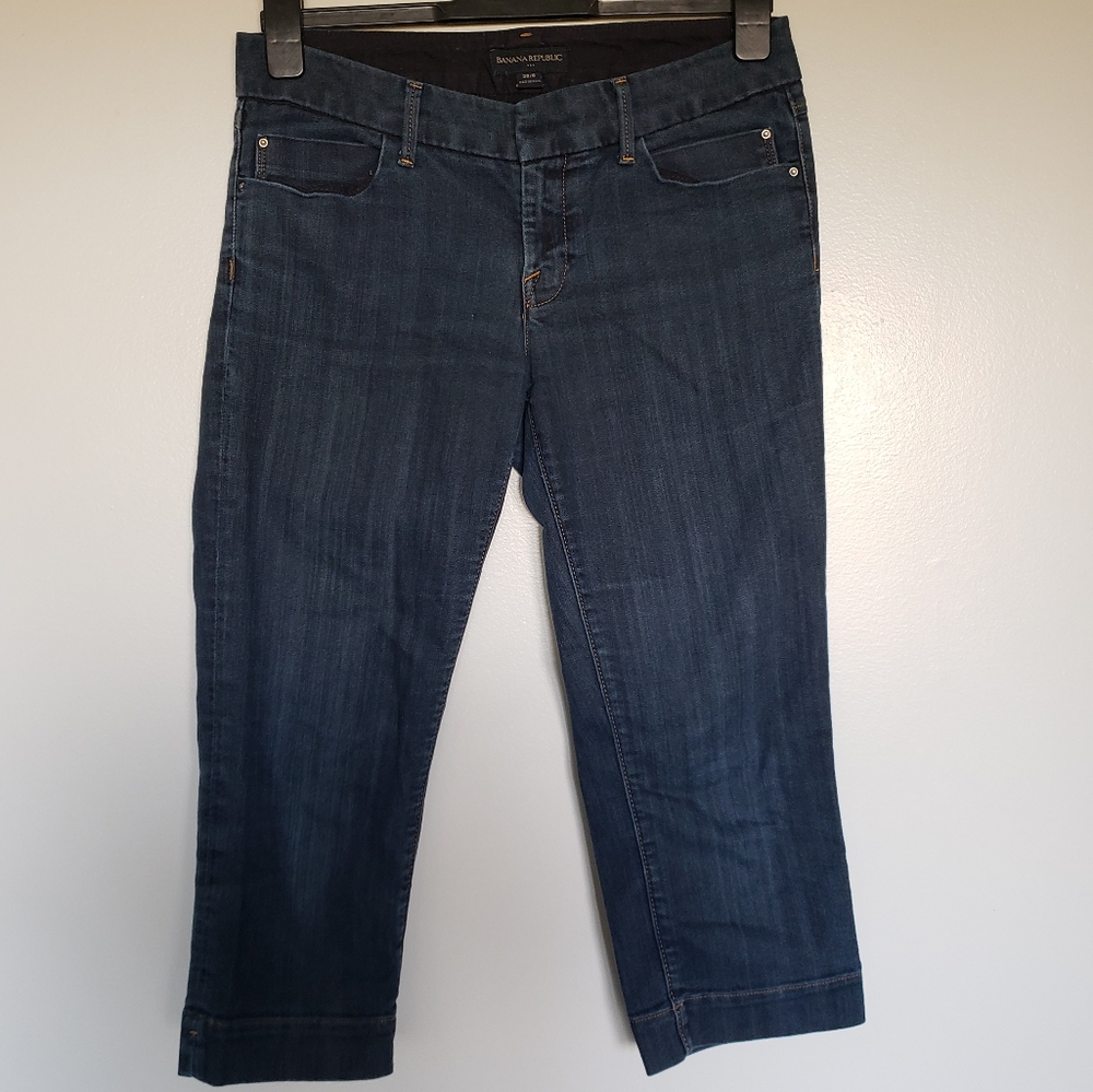 Banana Republic Denim Blue Cropped Jeans Pants Size 28/6